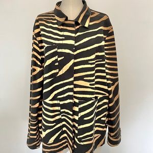 Zebra print overshirt